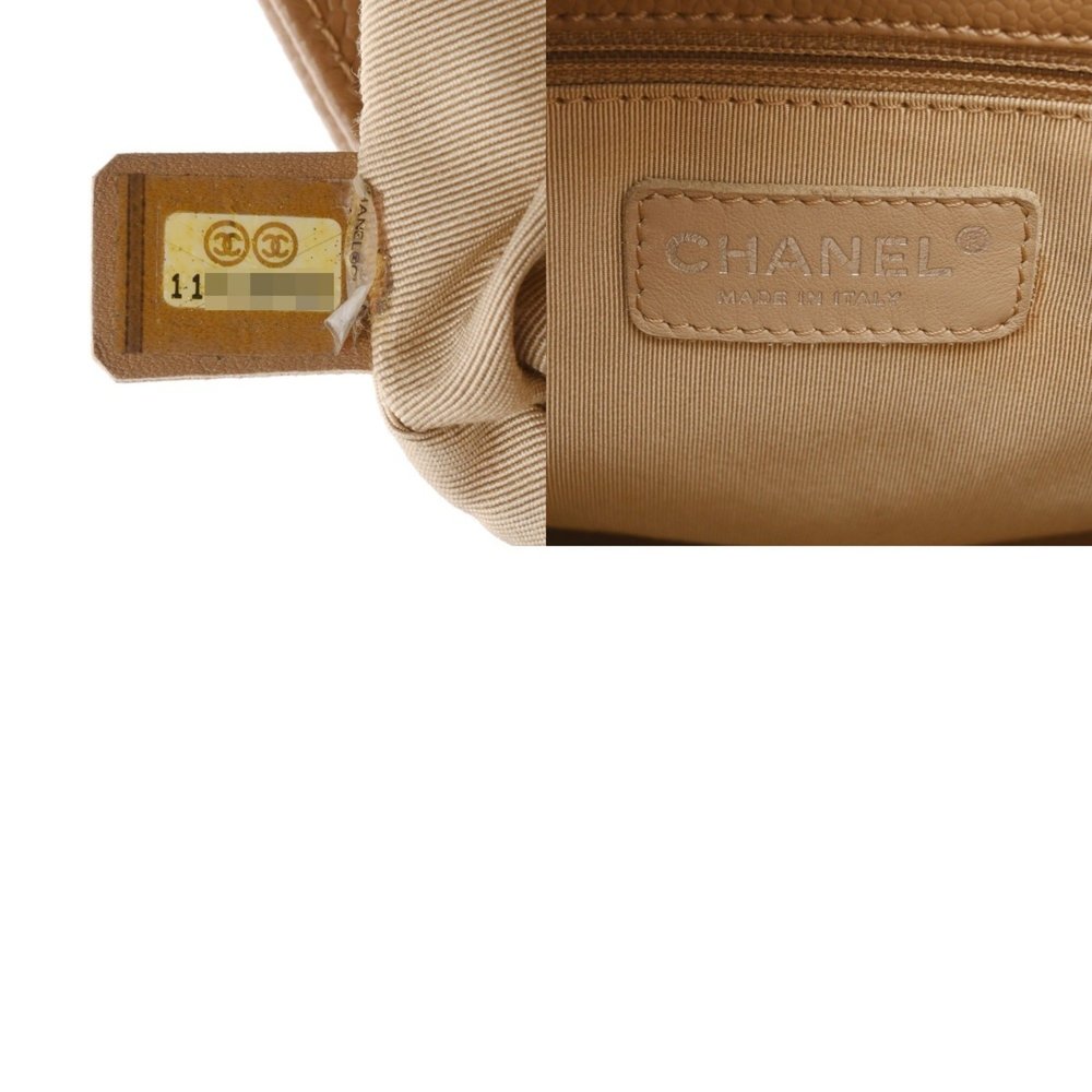 CHANEL PST Petite Tote Beige A20994 Women's Caviar Skin Bag - Picture 10 of 10